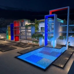 Modern Sands Mansion - Night