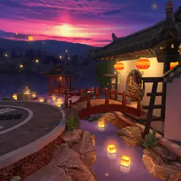 Shi Yong Chinese Gardens - Night