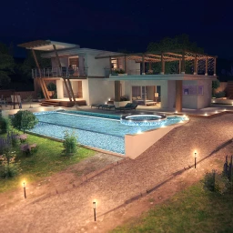 Périgord Villa - Night