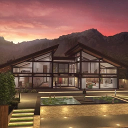 Bavarian Chalet - Twilight