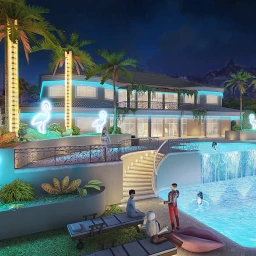 Malibu Mansion – Cool Blue