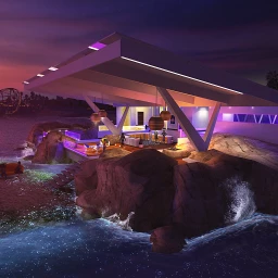 Santa Monica Oceanfront Villa – Night