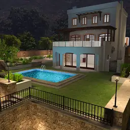 Bodrum Villa - Night