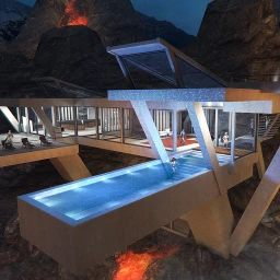 Volcanic Firebase - Night