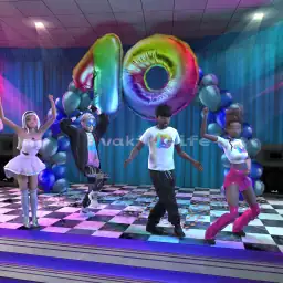 Avakin 10th Birthday in Shelley’s Diner