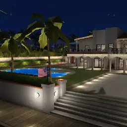 Palm Beach Villa - Night