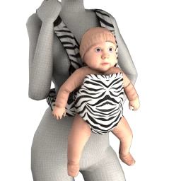 Foal Tiny Zebra Babykin (Sweet)