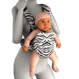 Foal Tiny Zebra Babykin (Darling)