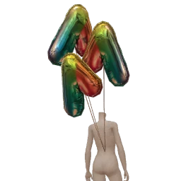 Cosmos Follow Me Around Anniversary Balloons