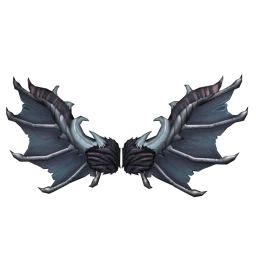 Cosmos Cute Furry BatCat Wings (Black)