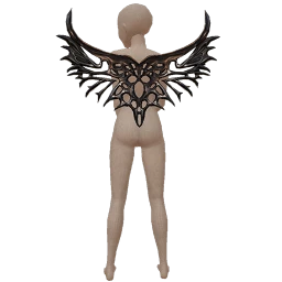 Cosmos Black Futuristic Party Wings