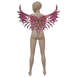 Cosmos Pink Futuristic Party Wings 