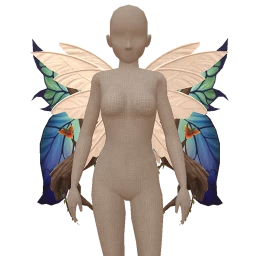 Cosmos Foxglove Peacock Butterfly Wings