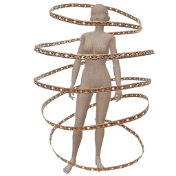 Cosmos Floating In Chains