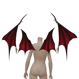 Delirious Shadow Brass Bat Wings