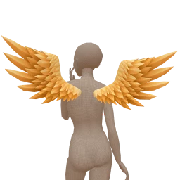 Cosmos Golden Angel Feather Wings