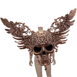 Front Row Rose Gold Skull Wings
