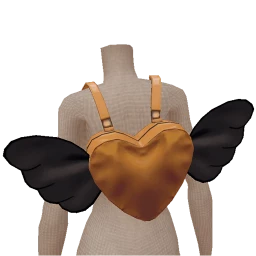 Yume Golden Backpack With Wings