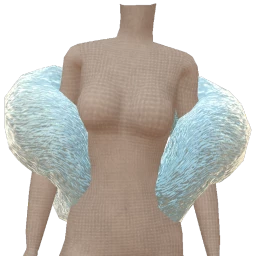 Ikon Elite Blue Fur Boa