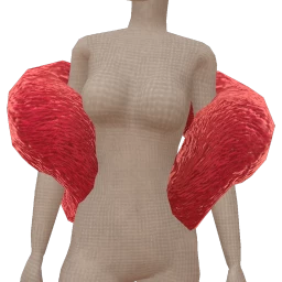 Ikon Elite Red Fur Scarf