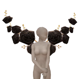 Ikon Elite Gilded Black Rose Wings