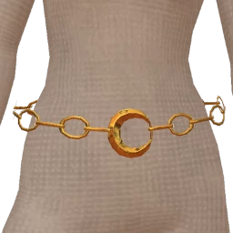Ikon Elite Gold Crescent Moon Chain Belt