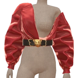 Ikon Elite Scarlet Oversized Jacket With Belt