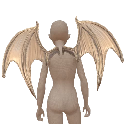 Cosmos Shiny Platinum Vampire Wings