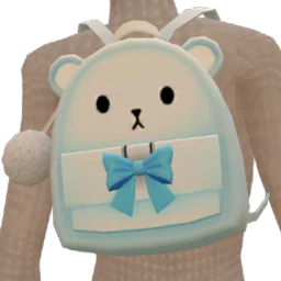 Yume Blue Pixel Bear Backpack