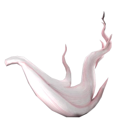 Yume Pink-Tipped White Fox Tail