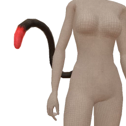 Yume Red Dipped Tail