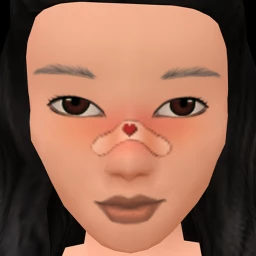 Flawless Bandaged Heart Facepaint