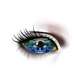 Black Rainbow Symmetry Eyes