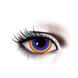 Black Rainbow Spectrum Eyes