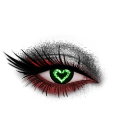 Flawless Glitter Glow Red Heart Eyes - Tintable