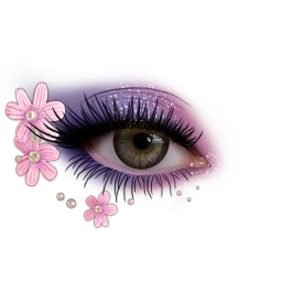 Flawless Face Gems And Petal Prism Lavender Eyes