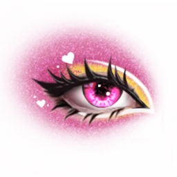 Flawless Pink Sparkle Eyes