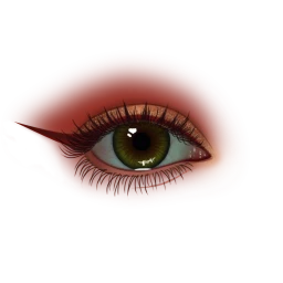 Ikon Bronze Eyeshadow Red Eyeliner Eyes