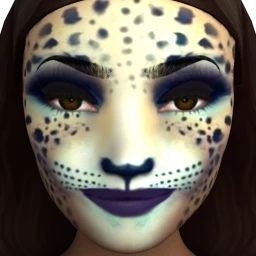 Cosmos Cheetah Facepaint
