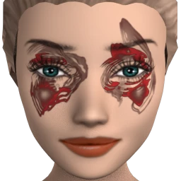 Black Rainbow Crimson Swirl