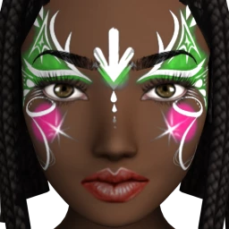 Green and Pink Butterfly