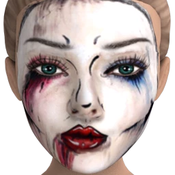 Flawless Pop Harley Facepaint