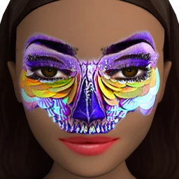 Flawless Sundown Mermaid Facepaint