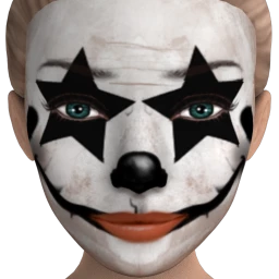 Cosmos Creepy Clown Facepaint