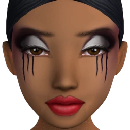 Cosmos Black Tears Facepaint