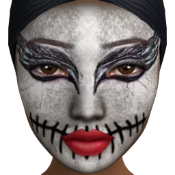 Cosmos Undead Ballerina Facepaint