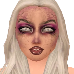 Cosmos Y2K Zombie Girl Facepaint