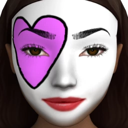 The DandyLions Heart Facepaint