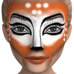 The Deer Facepaint by Mirovaya