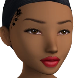 Blooming Rose Face Tattoo Facepaint